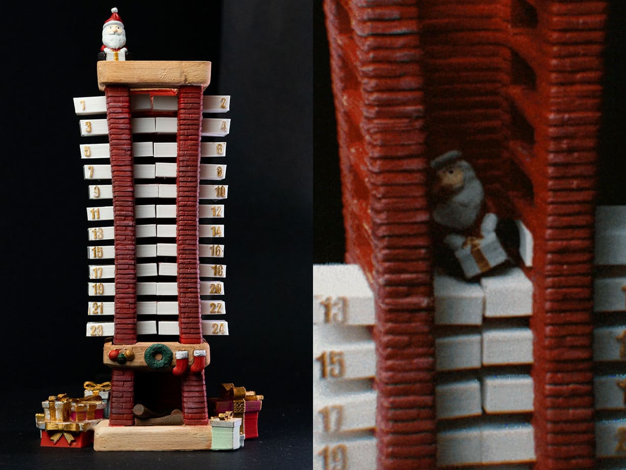 santa chimney advent calendar