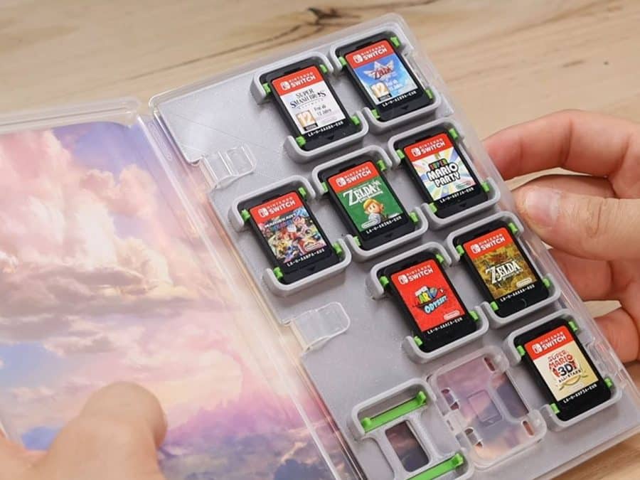 nintendo switch game case insert stl file