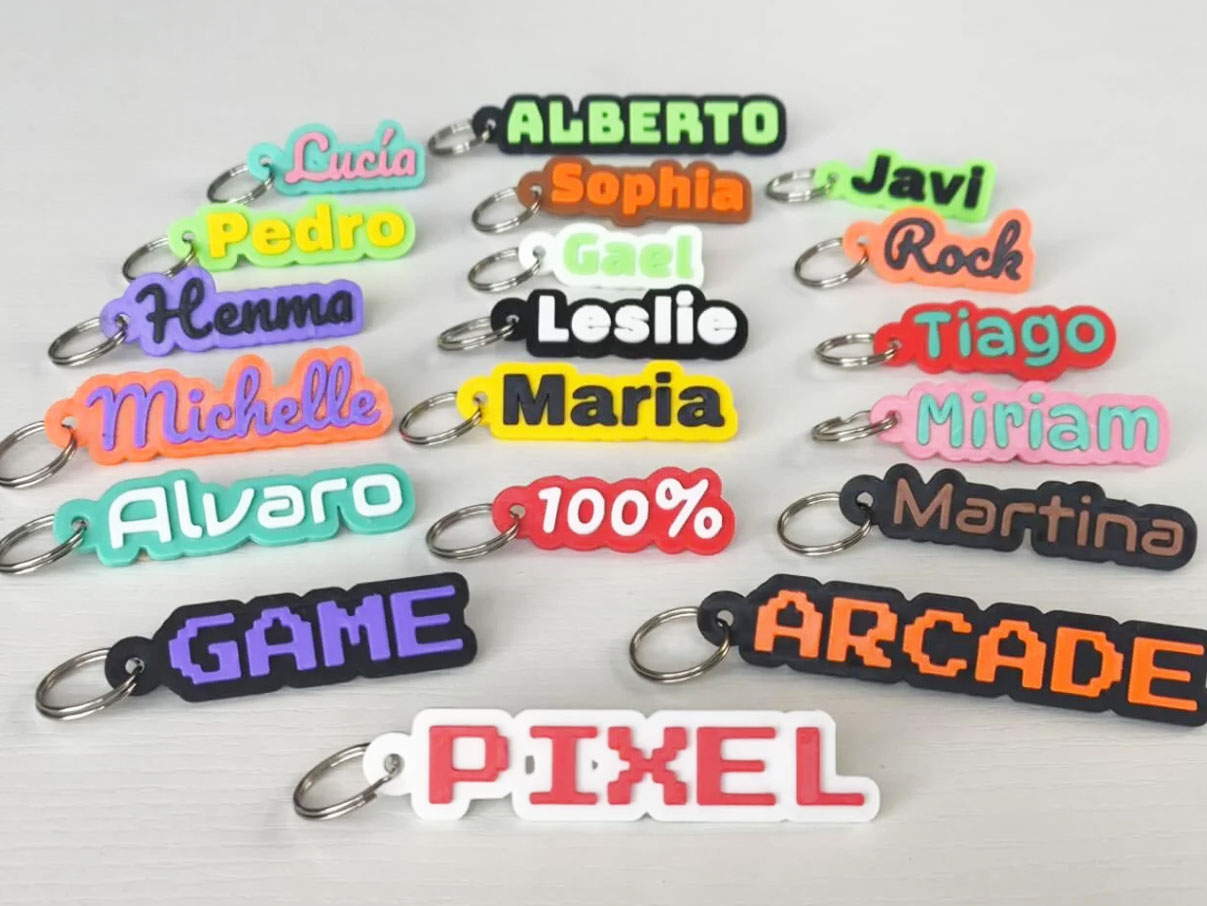 Customizable Name Keychain STL File