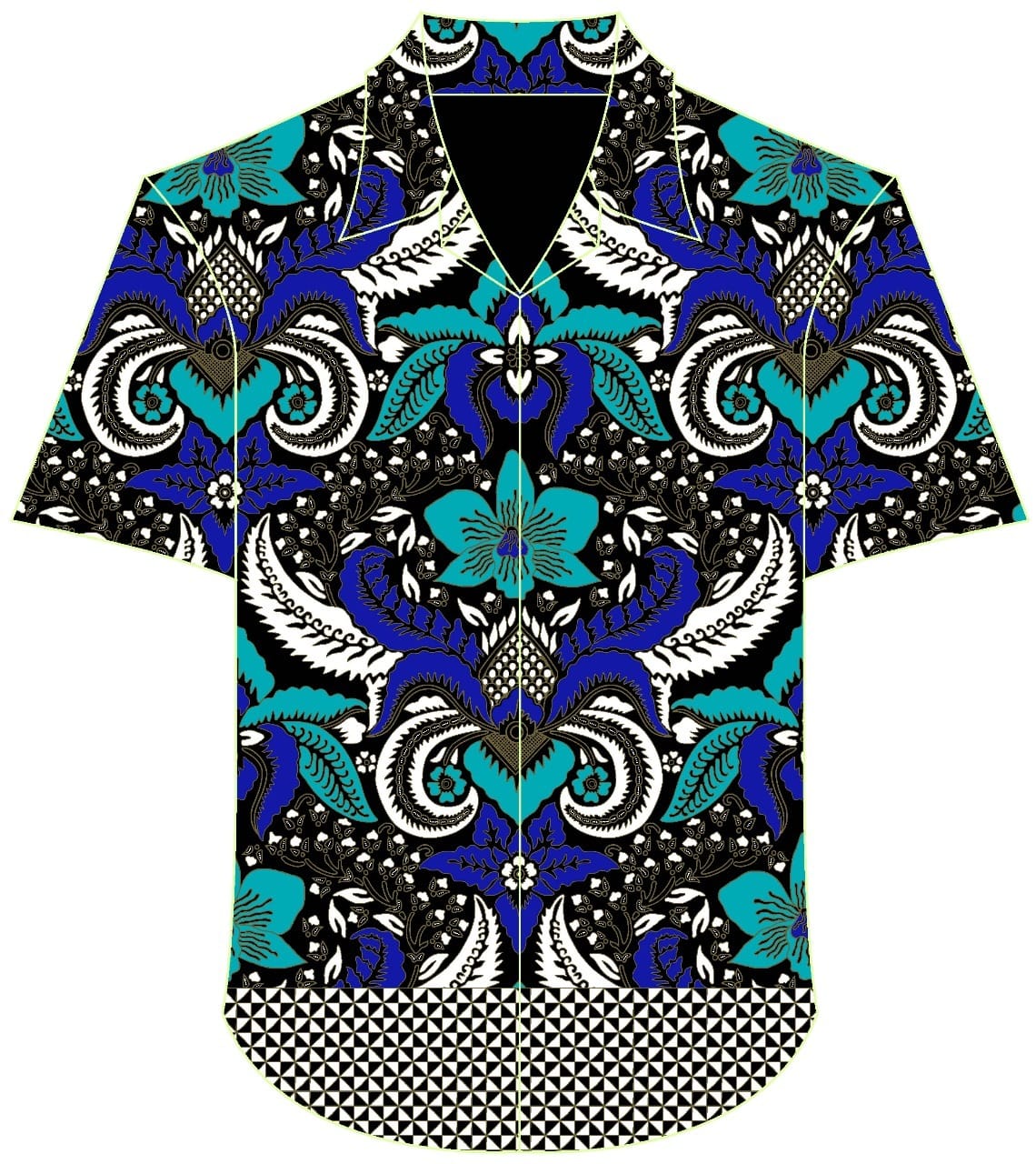 Seragam batik dengan design anda sendiri / motif custom