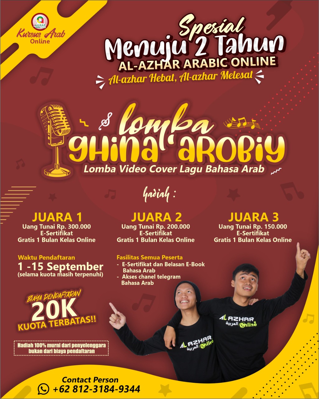 Event Spesial Menuju 2 Tahun Al-Azhar Arabic Online - Al Azhar Pare