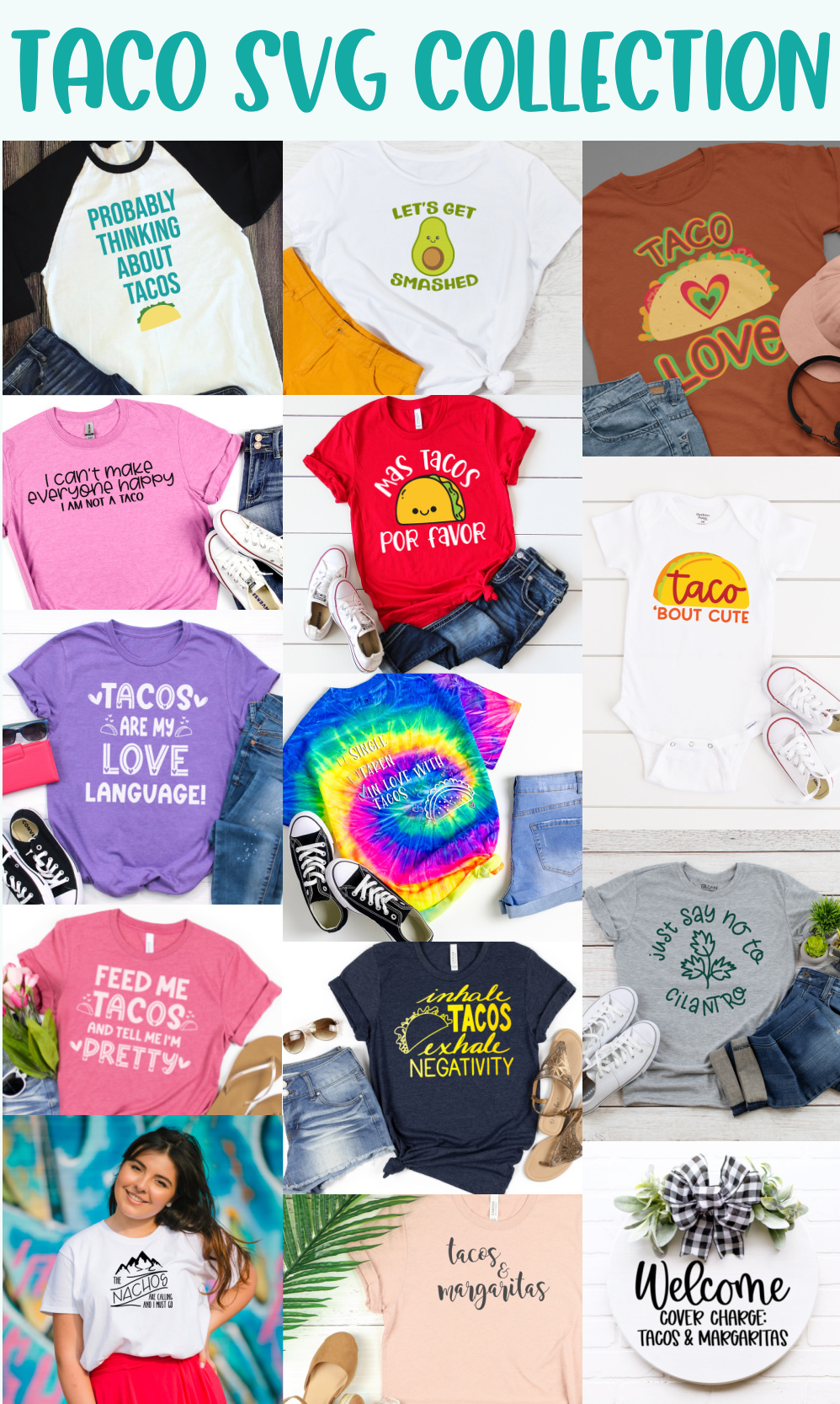 He's so happy and squee! Taco Svg Collection 14 Free Cut Files Kara Creates