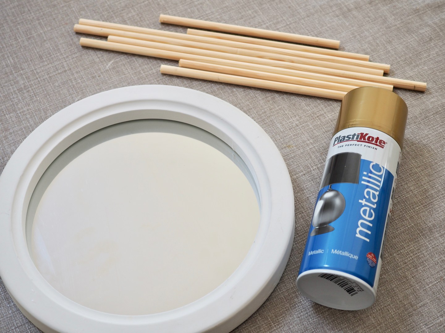 How to make a vintage style gold starburst mirror