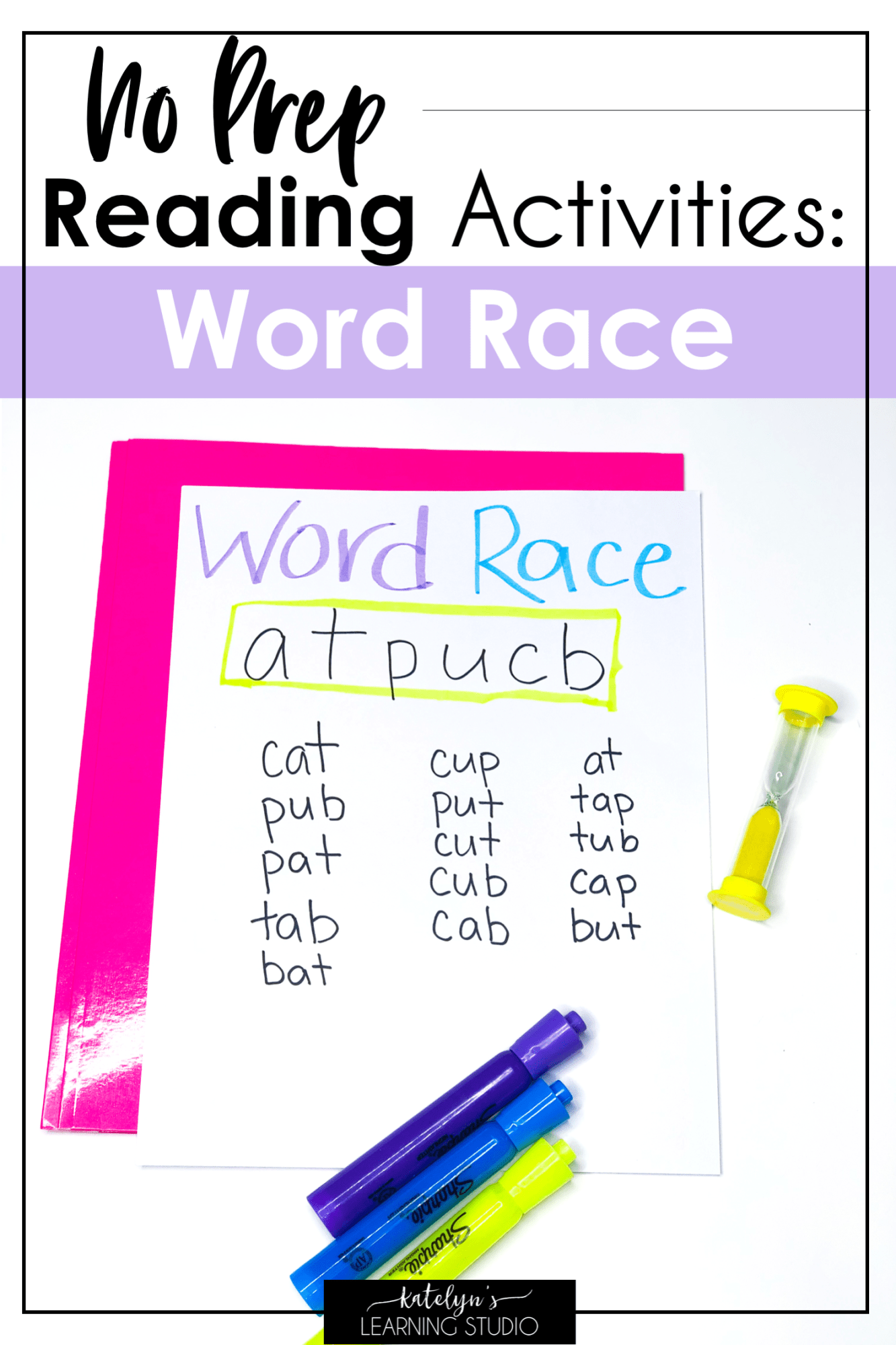 Easy and Fun Reading Activities - Katelyn's Learning Studio