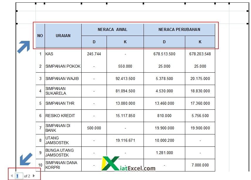 Cara Mengulang Judul Tabel Excel Agar Tercetak di Setiap Halaman - KiatExcel.com