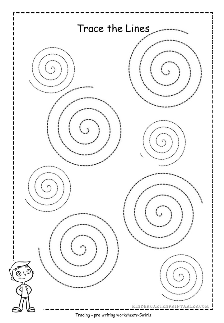spiral tracing worksheets free printables