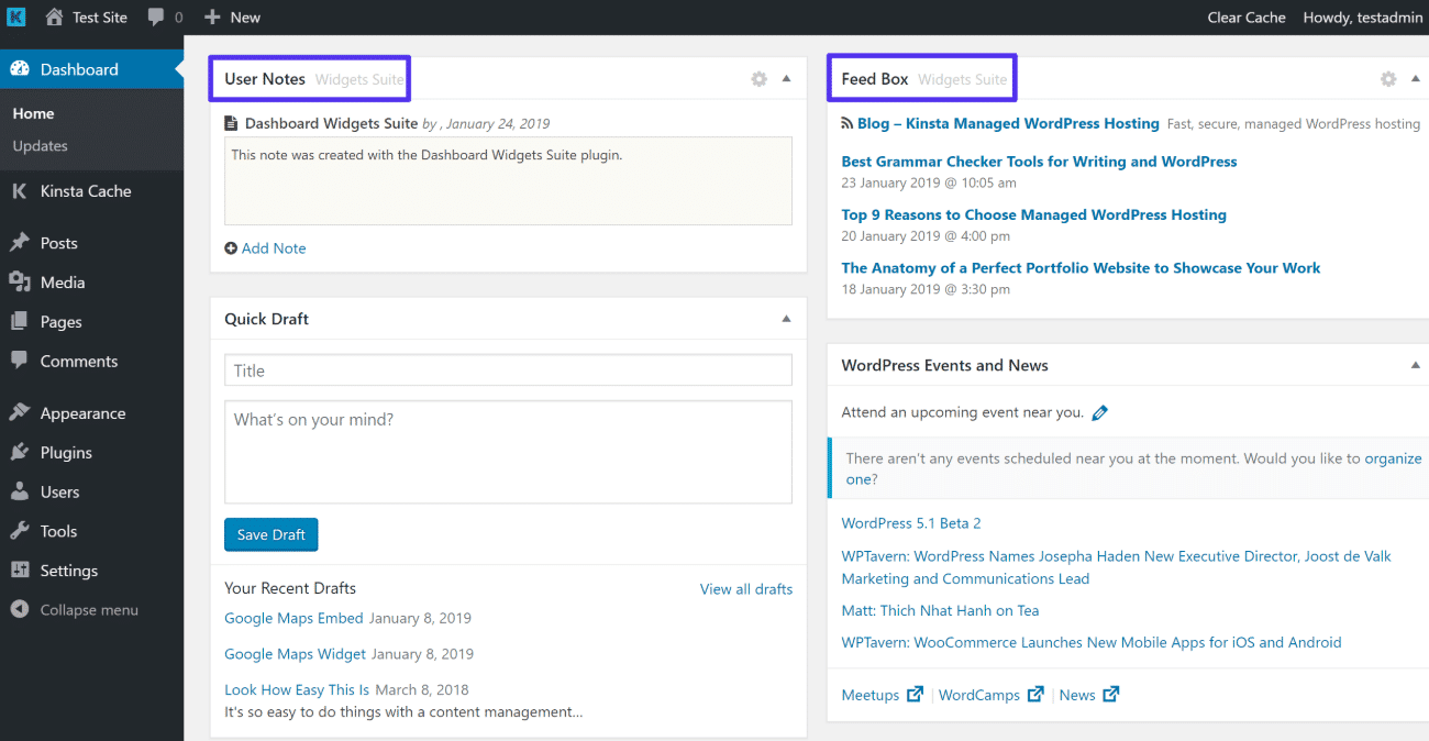 Manual install from wordpress dashboard. How to Create a WordPress Custom Dashboard for Yourself or Clients