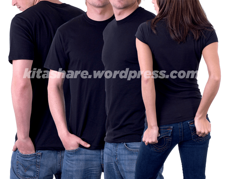 Download mockup kaos polos depan belakang psd desain. Psd Mock Up Kaos Hitam Depan Belakang Psd Design