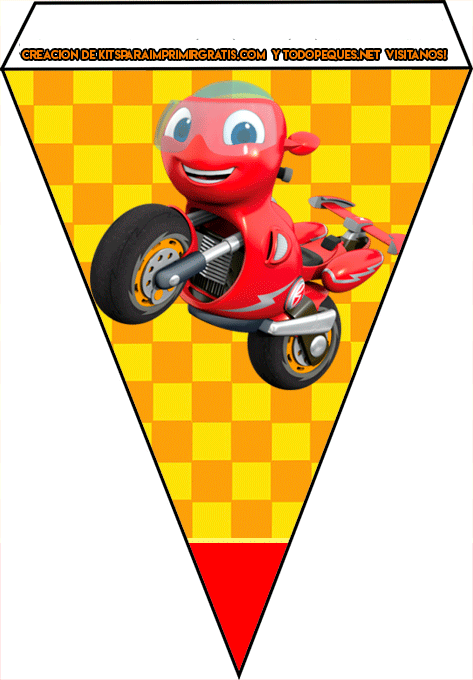 Kit Imprimible de Ricky Zoom para Descargar gratis Kits 