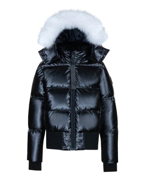 Ellabee Black Coat With Blue Fur 14 16y Ellabee Black Coat With Blue Fur 14 16y