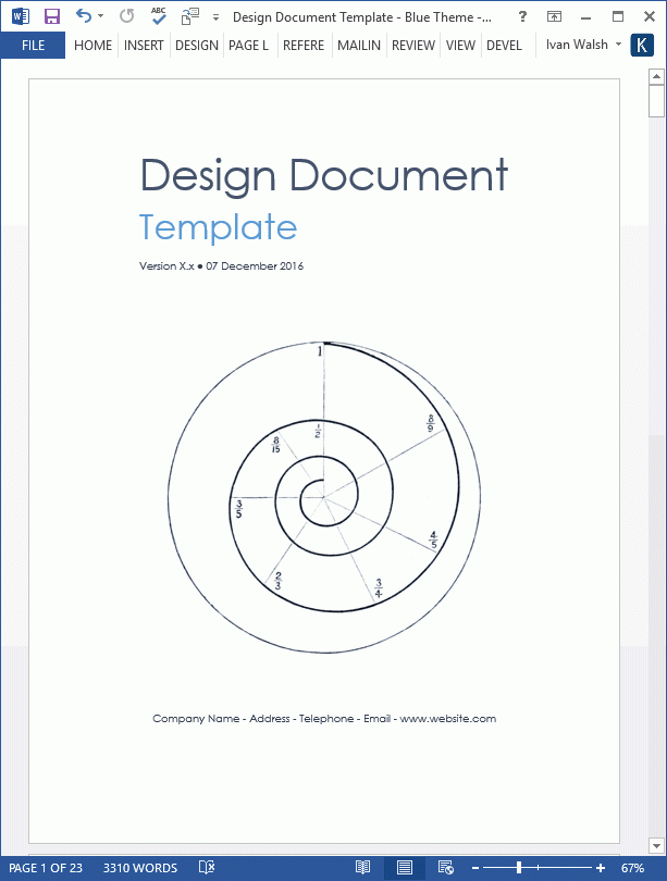 Design Document Template Software Development Templates