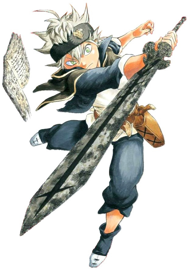 нарисовать аниме черный клевер