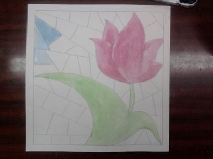 как нарисовать витраж на бумаге