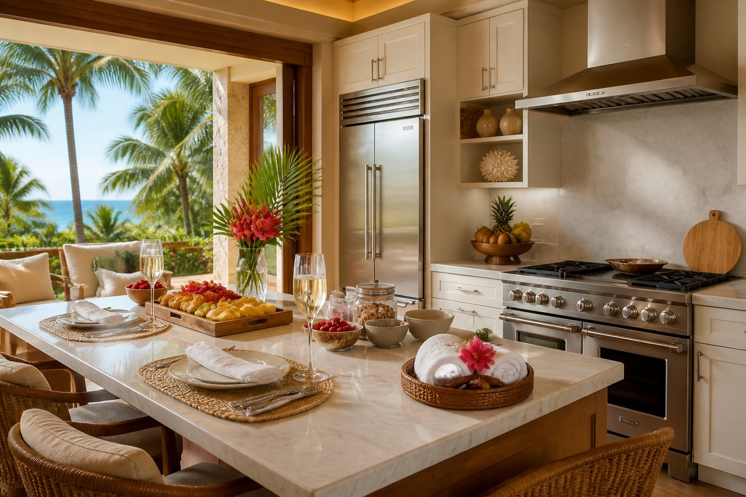 All-Inclusive Honeymoon Kitchen: Dining and Villa Options