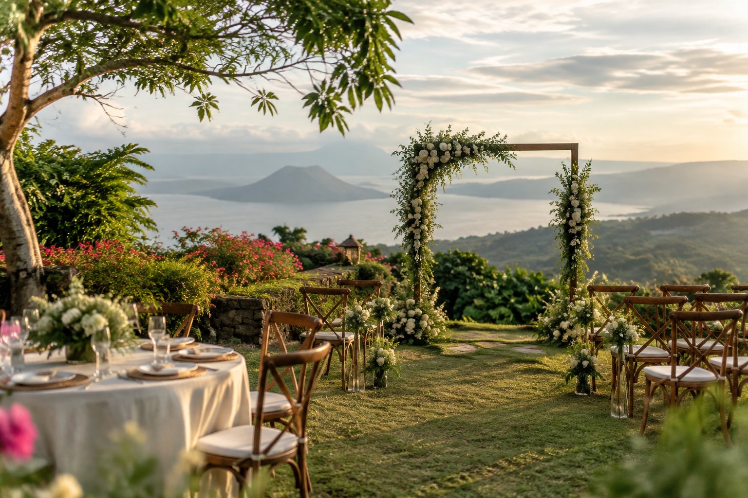 Intimate Wedding Venues Tagaytay: Gardens and Taal Views