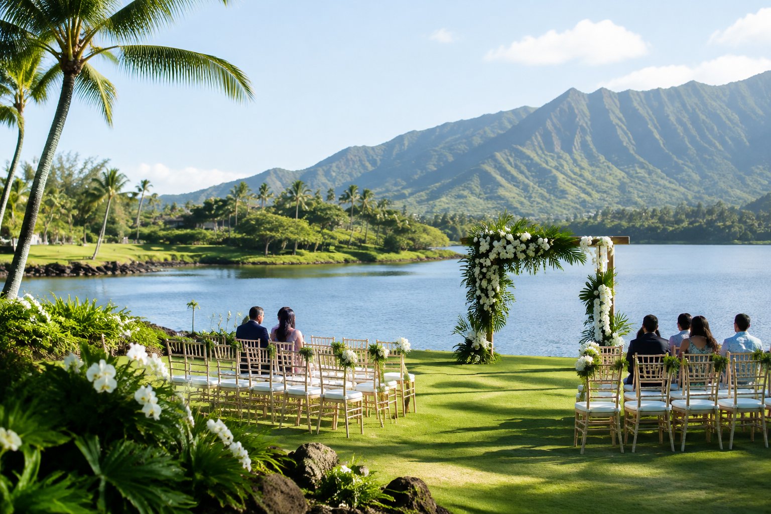 Lakeside Wedding Venues Oahu: Gardens, Resorts & Costs