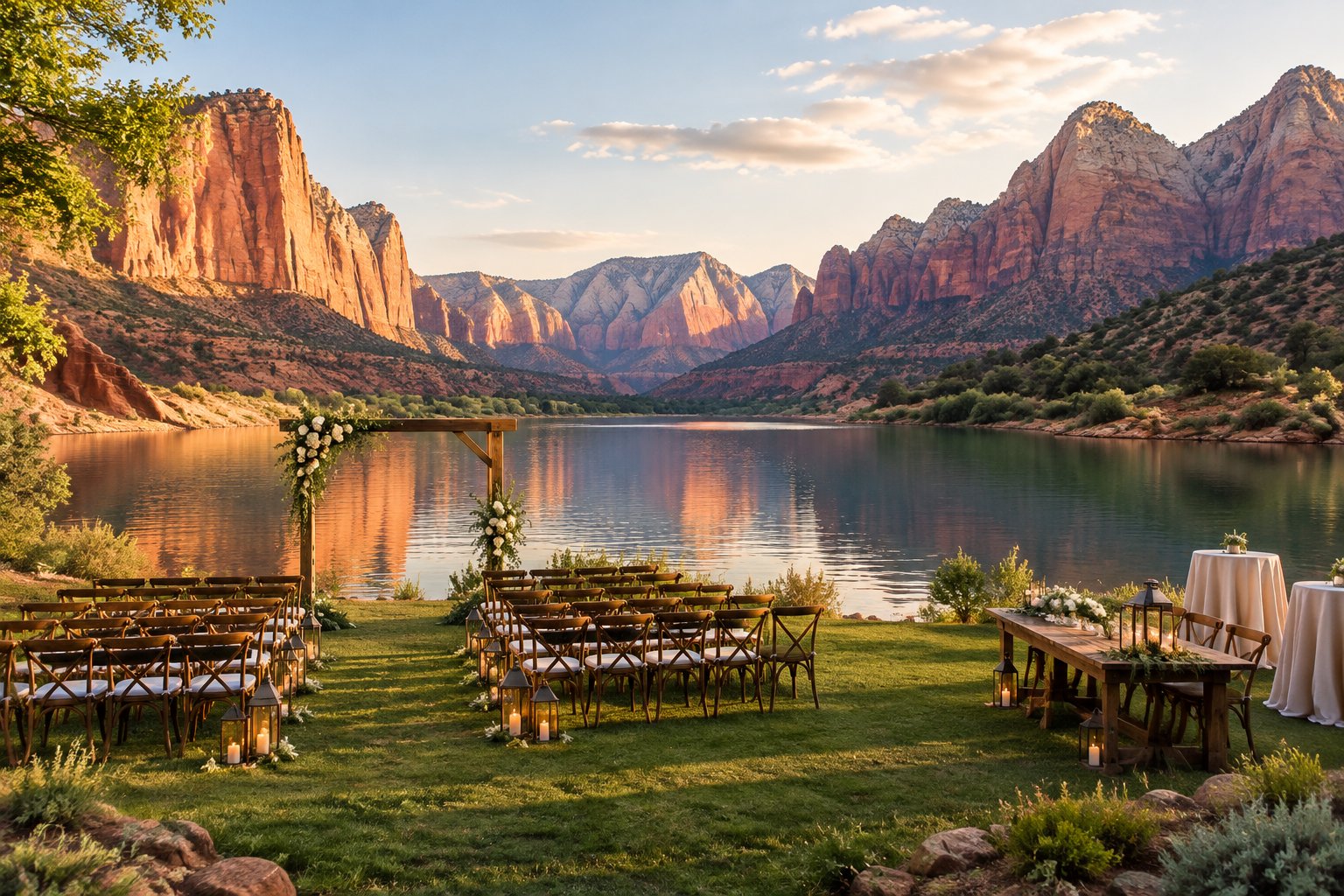 Lakeside Wedding Venues Zion: Water-View Options Nearby