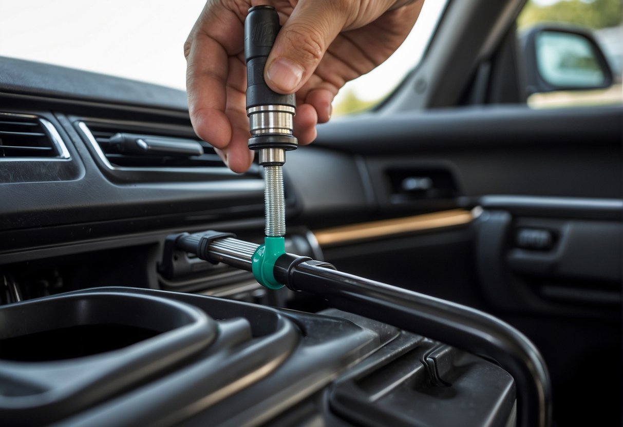Toyota Tundra Transmission Fluid Dipstick Location and Inspection Guide