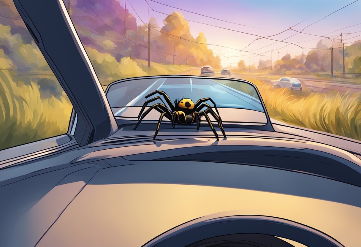 Spider in Car While Driving: How to Safely Handle the Situation