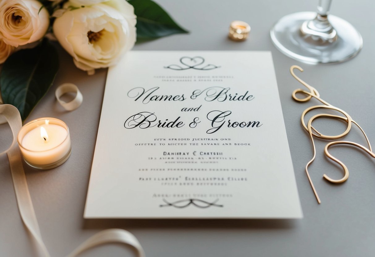 Does a Bride or Groom’s Name Go First? Understanding Wedding Invitation Etiquette