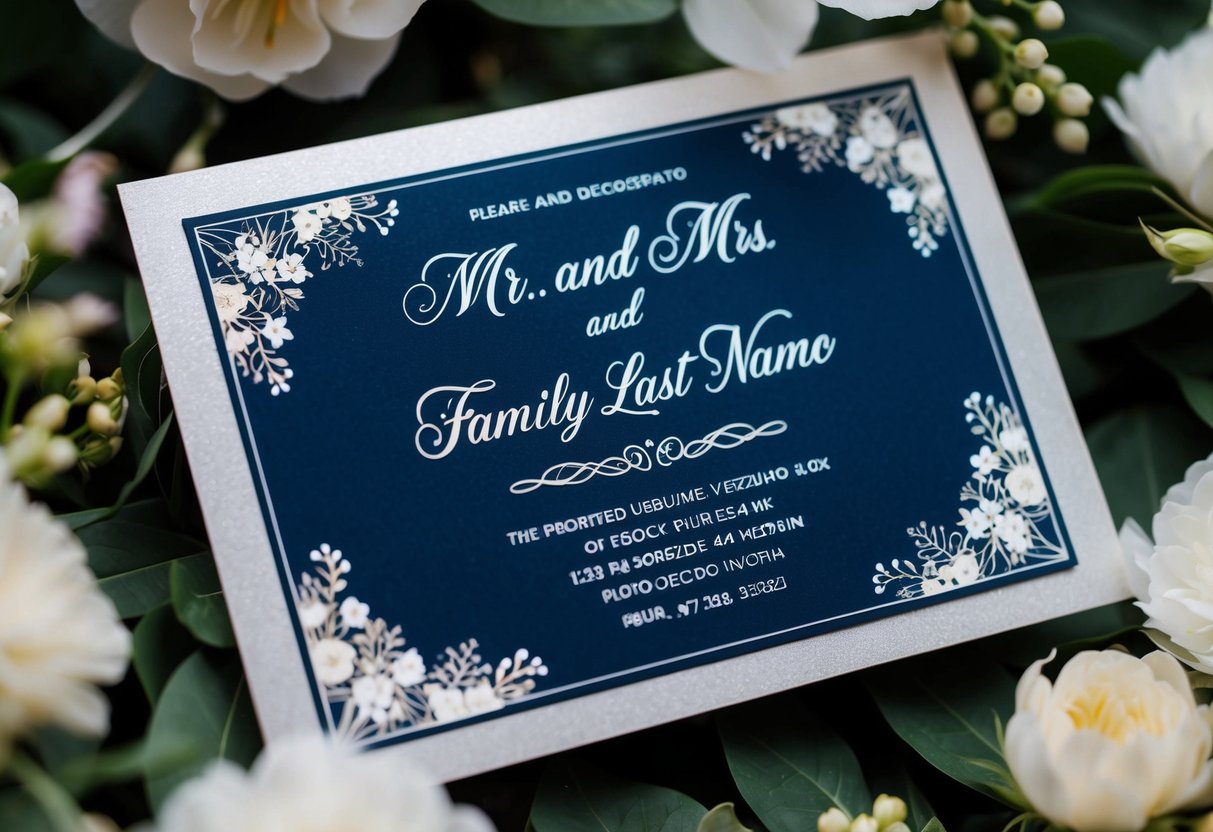 How Do You Write Mr. and Mrs. and Family on Wedding Invitations? A Simple Guide
