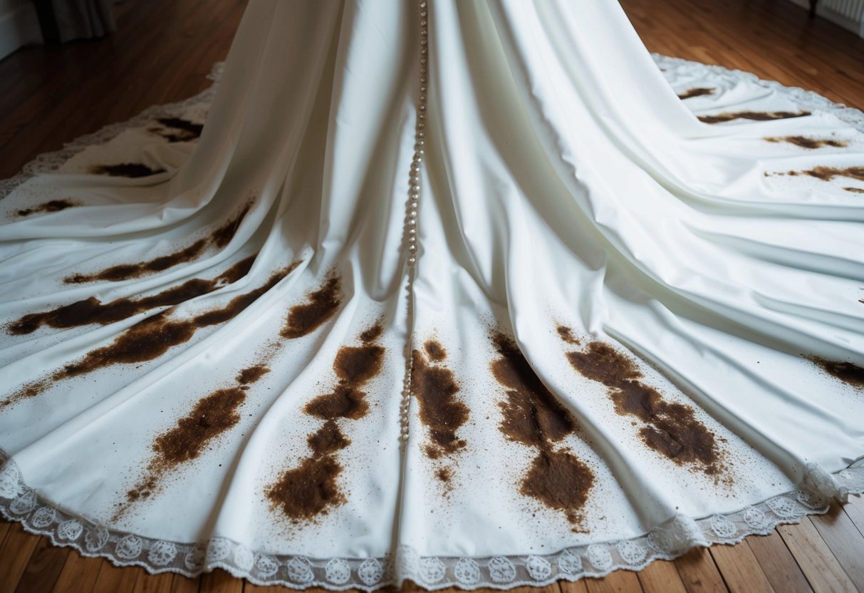 What Are the Brown Stains on My Wedding Dress? Understanding Causes and Solutions