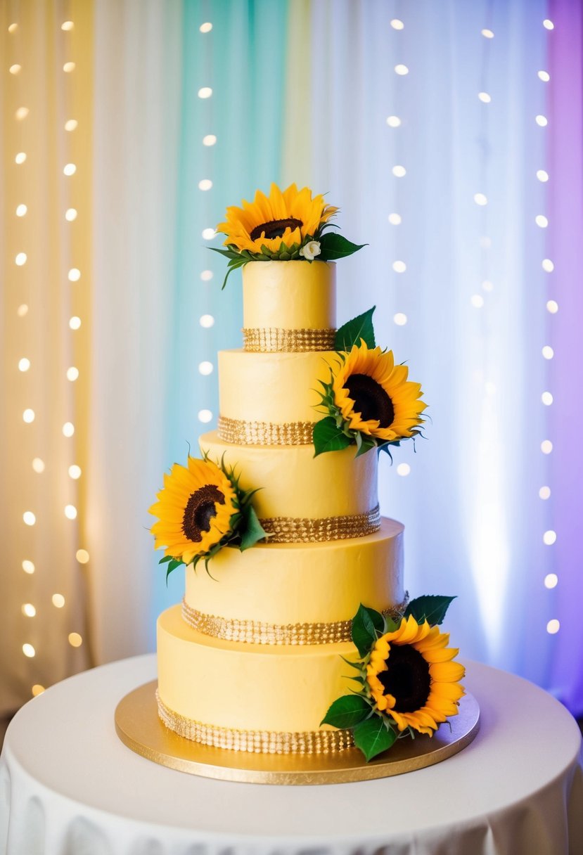 15 Yellow Wedding Cake Ideas to Brighten Your Big Day
