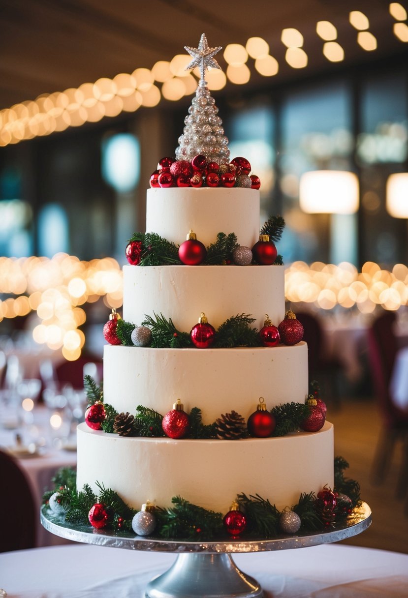 15 Xmas Wedding Cake Ideas to Make Your Holiday Celebration Sweet