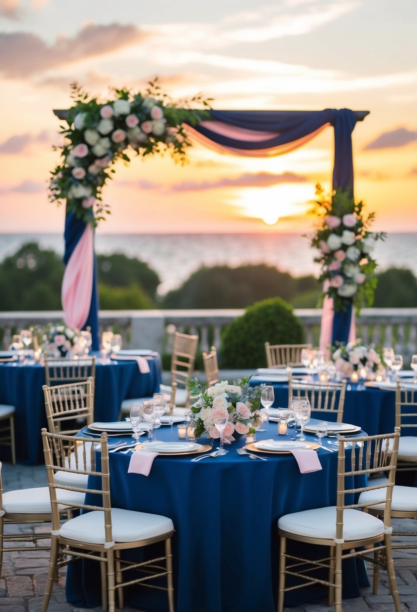 15 Navy Blue and Pink Wedding Color Ideas for a Stylish Celebration
