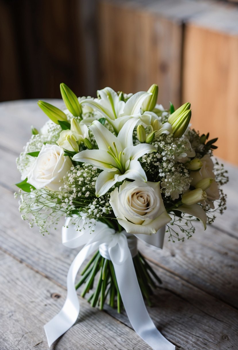 15 White Wedding Bouquet Ideas for Your Special Day