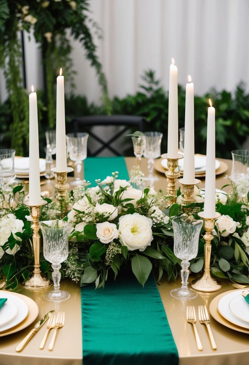 15 Emerald Green Wedding Table Decoration Ideas for a Stunning Celebration