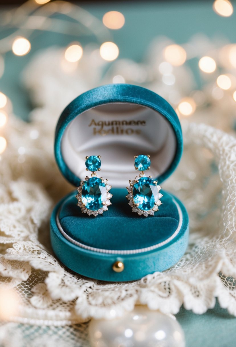 15 Aquamarine Wedding Earring Ideas to Elevate Your Bridal Look