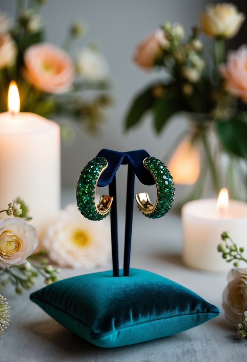 15 Green Wedding Earrings Ideas for a Stunning Look