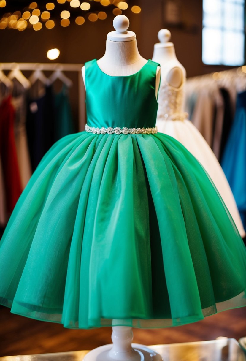 15 Emerald Green Wedding Dress Ideas for Kids