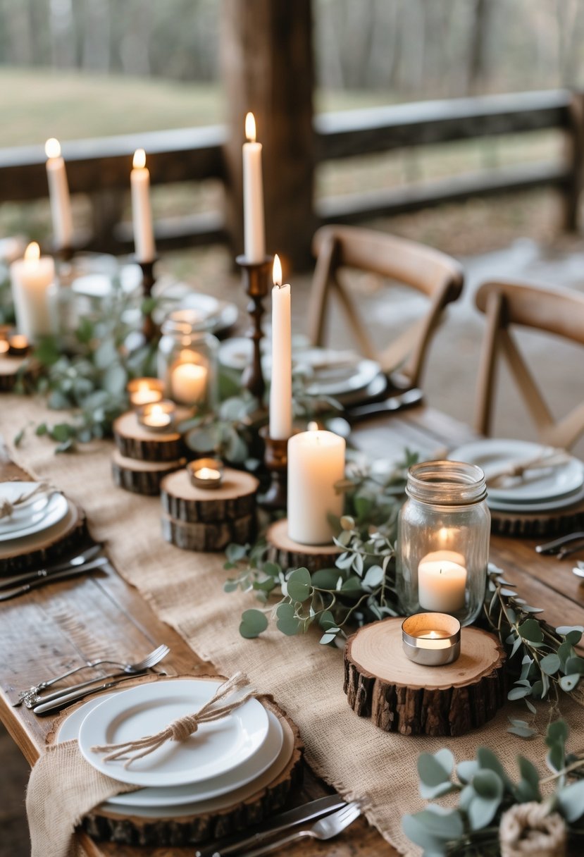 35 Rustic No-Flower Wedding Table Decoration Ideas to Inspire Your Charming Celebration