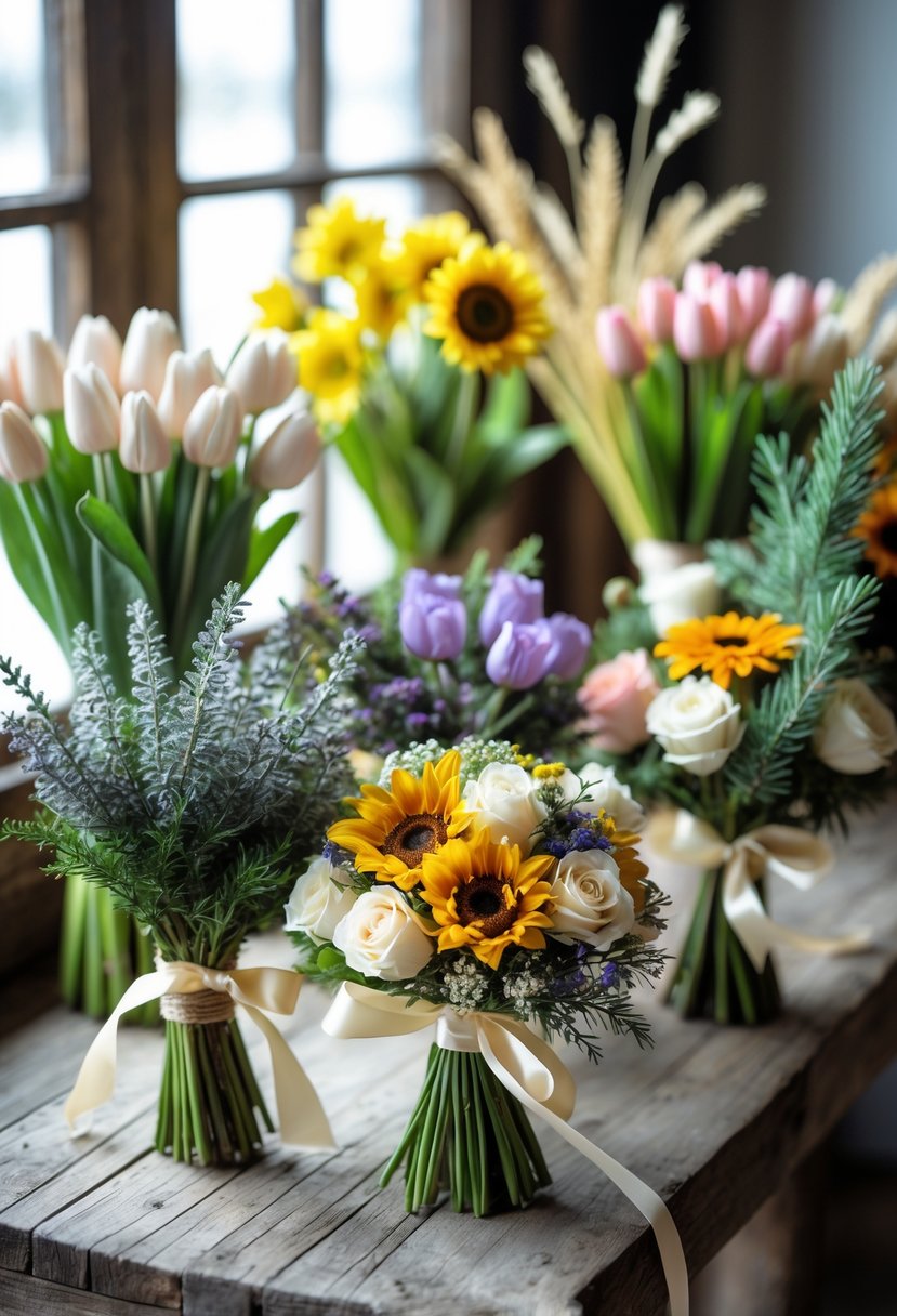 25 Seasonal Mini Wedding Bouquet Ideas for Every Time of Year