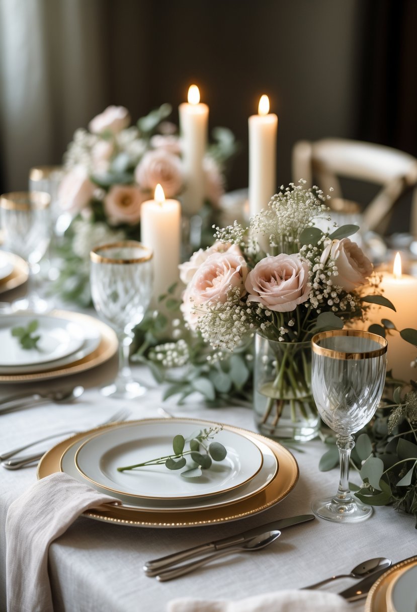 25 Romantic Low-Key Wedding Table Decoration Ideas for a Cozy Celebration