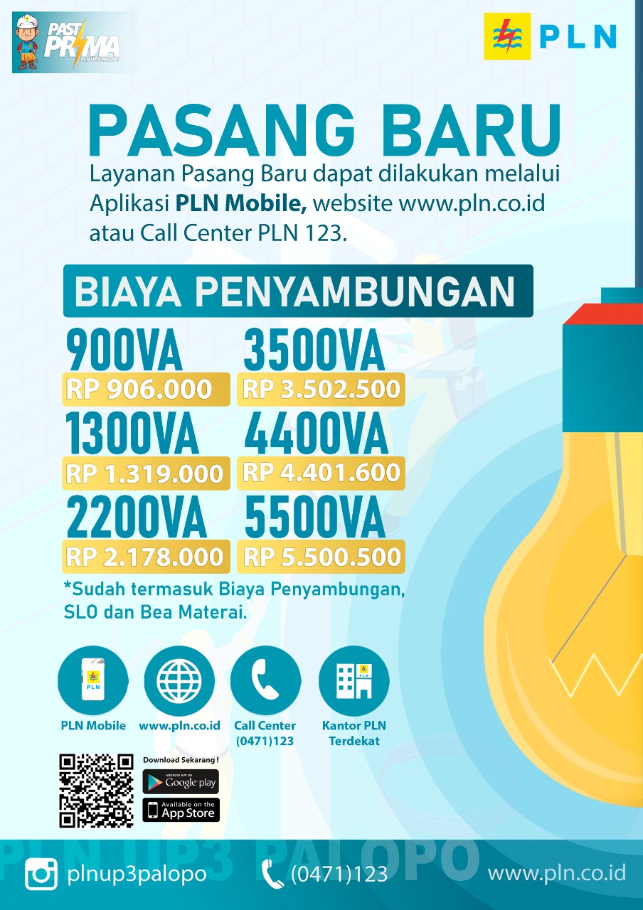 Rp 230.000 · biaya pasang listrik baru daya 900 va: Mau Pasang Baru Listrik Atau Tambah Daya Begini Penjelasan Pt Pln
