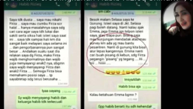 Diketahui bahwa chat dan potret pornografi yang menyeret habib rizieq shihab dan firza husein beredar di media sosial. Firza Husein Ditetapkan Tersangka Kasus Pornografi - Koran Sulindo