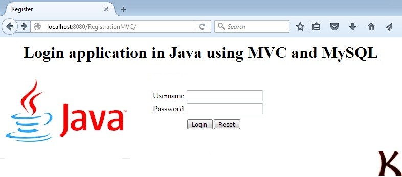 Login application in Java using MVC and MySQL - Krazytech