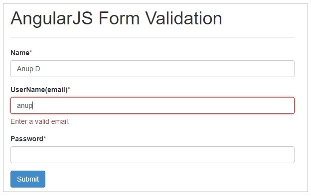 Form Validation in AngularJS with Example - Krazytech