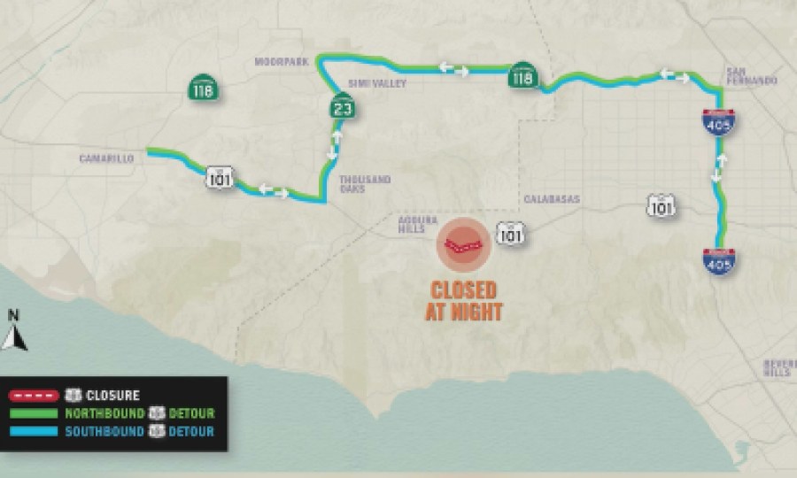 Construction on wildlife crossing to close portion of 101 Freeway in Agoura Hills