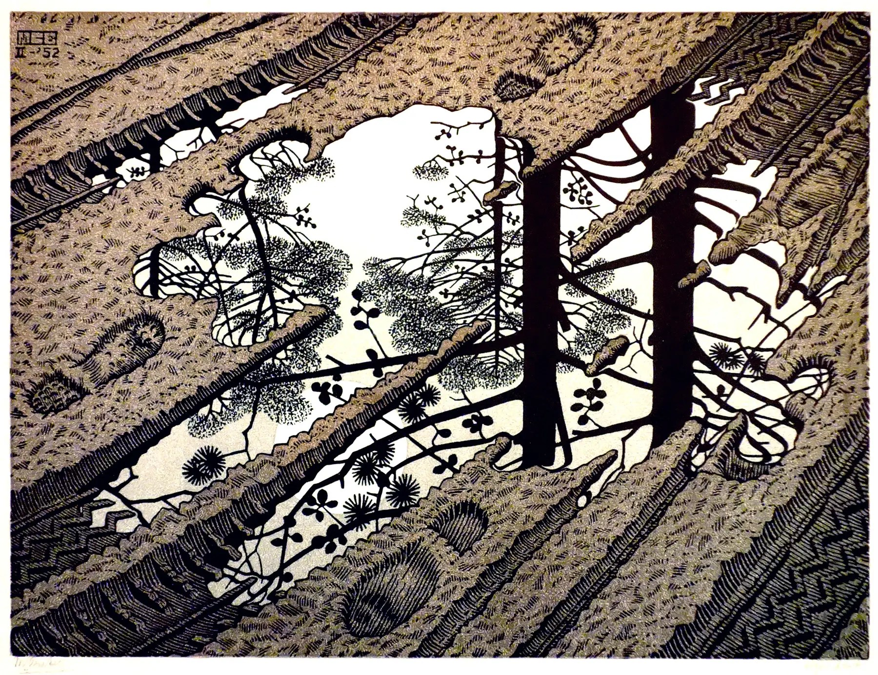Werken M C Escher Permanent Te Bezichtigen Galerie Kunstmakelaardij Frank Welkenhuysen Utrecht