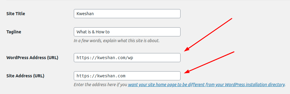Changing your wordpress site and home url is an easy process that can be done via phpmyadmin. How To Remove A Sub Folder From Your Wordpress Url Kweshan