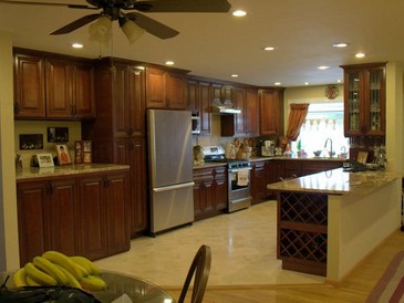The company has been serving its area for more than three decades . KWW Kitchen Cabinets & Bath