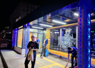 Бир кадр менен: Бишкекте кондиционери бар аялдама пайда болду