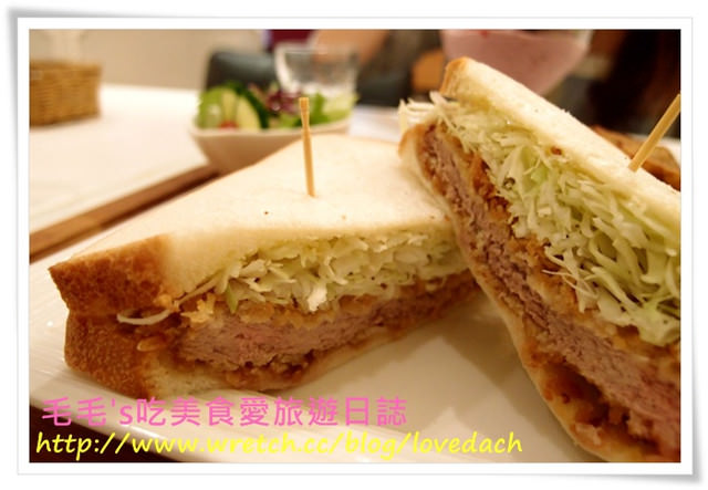 食記。柏林頓花園(敦南店) 》二訪 ~ 甜鹹均美味，超讚味噌豬排三明治和水果煎餅