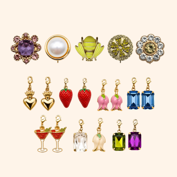 mini_pack MINI PACK Professionnel Bijoux de Bouton & Pampilles SUZON HÉRITAGE - 5 Bases - 14 Pampilles