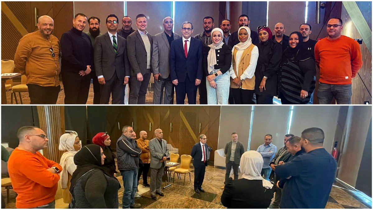 القائم بالإعمال الامريكي : الولايات المتحدة قامت بتخصيص أكثر من ( 20 ) مليون دولار لتعزيز أمن الطيران في ليبيا، وربطها بالعالم من خلال الطيران التجاري . القائم بالإعمال الامريكي : الولايات المتحدة قامت بتخصيص أكثر من ( 20 ) مليون دولار لتعزيز أمن الطيران في ليبيا، وربطها بالعالم من خلال الطيران التجاري .