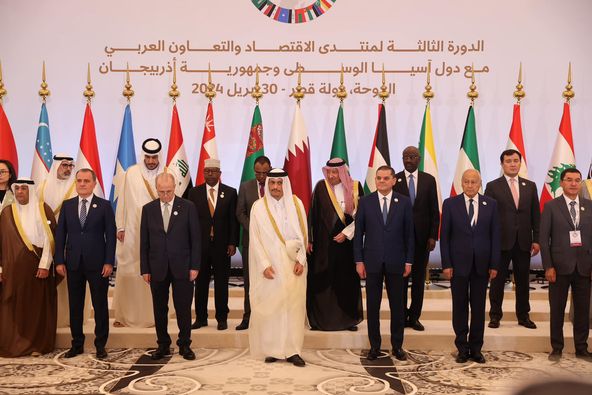الدبيبة يشارك في أعمال الدورة الثانية لمنتدى الاقتصاد والتعاون العربي مع دول آسيا الوسطى وأذربيجان . الدبيبة يشارك في أعمال الدورة الثانية لمنتدى الاقتصاد والتعاون العربي مع دول آسيا الوسطى وأذربيجان .
